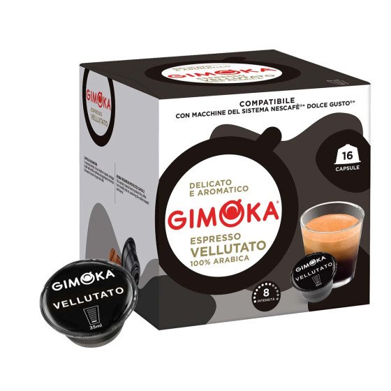 capsules gimoka-espresso vellutato pour dolce gusto