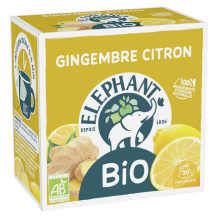 infusion bio gingembre citron Eléphant