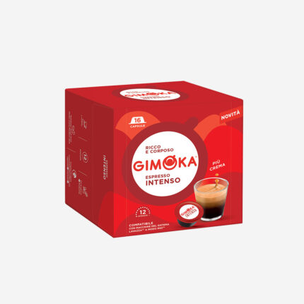 16 capsules café Lavazza compatible A Modo Mio Intenso GIMOKA