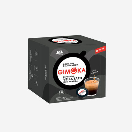 16 capsules café Lavazza compatible A Modo Mio Vellutato - GIMOKA