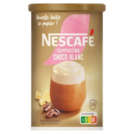 cappuccino chocolat blanc nescafé