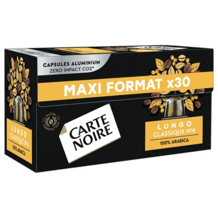 café Nespresso compatible Lungo carte noire
