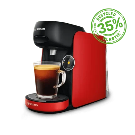 Machine à café TASSIMO Finesse Friendly noire et rouge